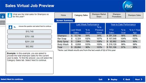 p&g reasoning test